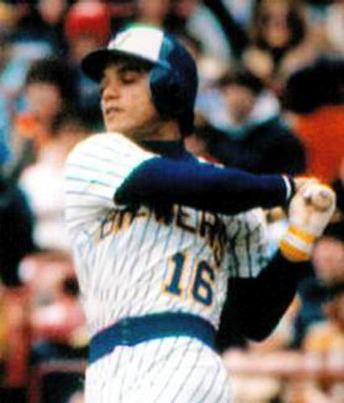 Milwaukee Brewers Sixto Lezcano Cooperstown MLB jersey front view