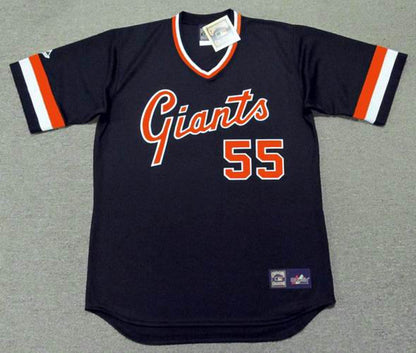 TL SFG 1980s Cooperstown Away Baseball Stitched Jersey, Vintage Baseball Jersey, Retro Sewn Jersey