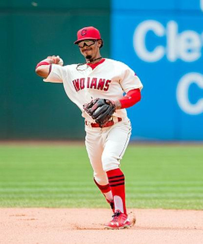 Cleveland Indians Francisco Lindor MLB jersey front view