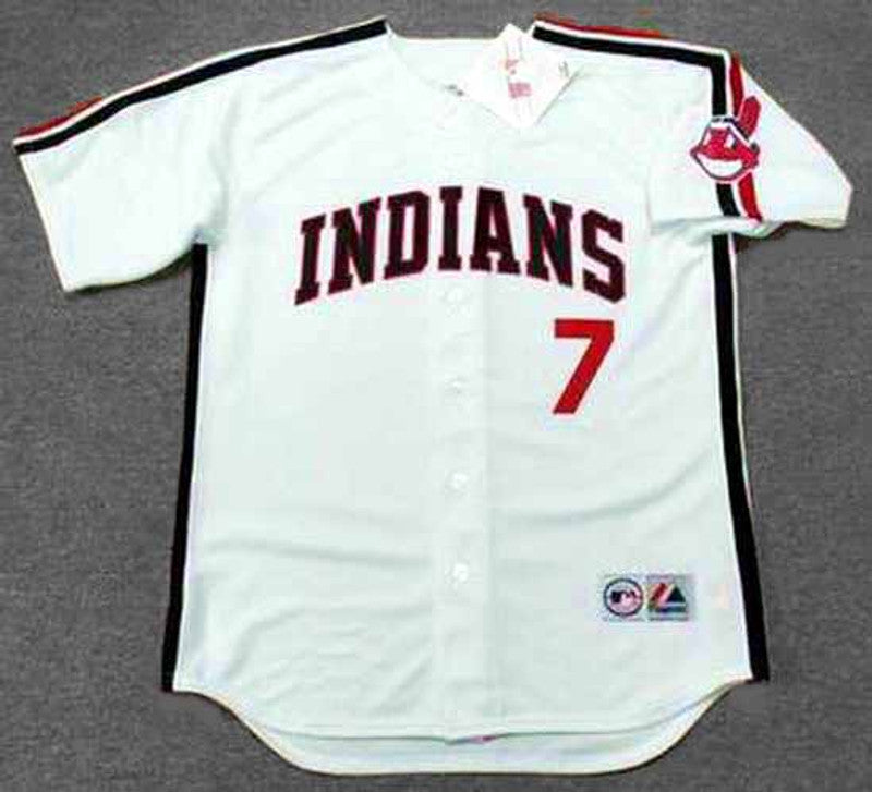 Cleveland Indians Kenny Lofton MLB jersey front view