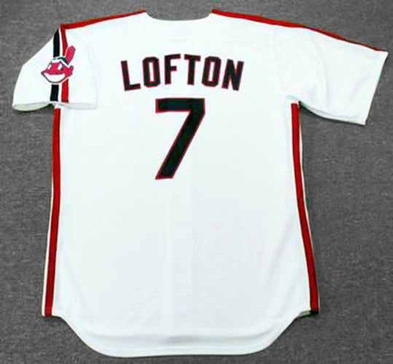 Cleveland Indians Kenny Lofton MLB jersey front view