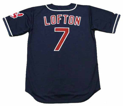 Cleveland Indians Kenny Lofton MLB jersey front view