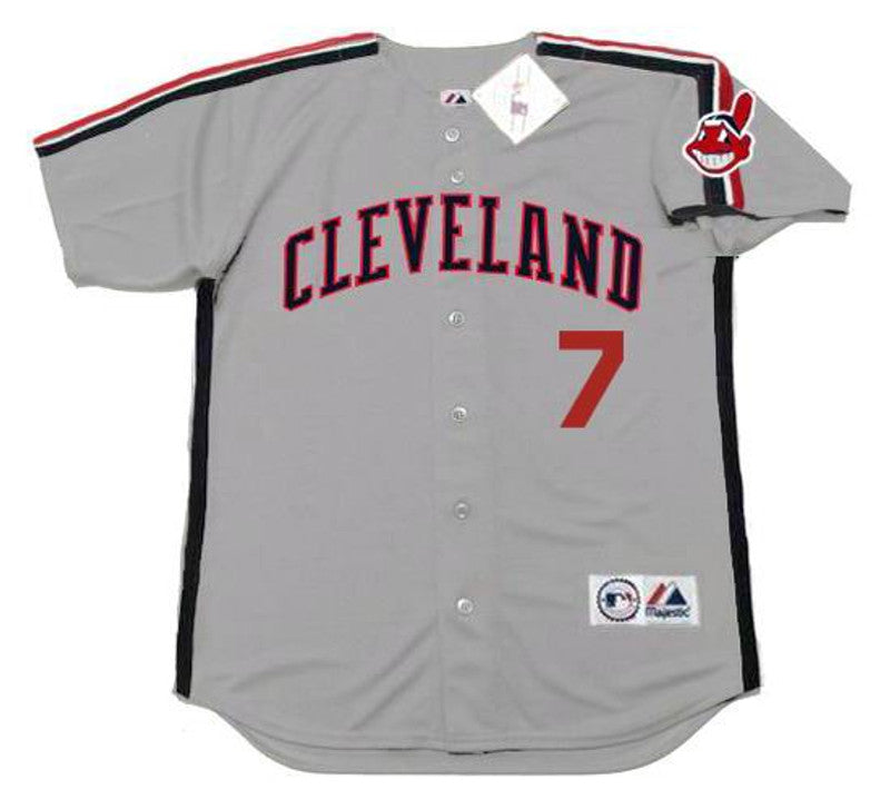Cleveland Indians Kenny Lofton MLB jersey front view