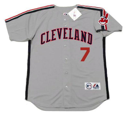 Cleveland Indians Kenny Lofton MLB jersey front view