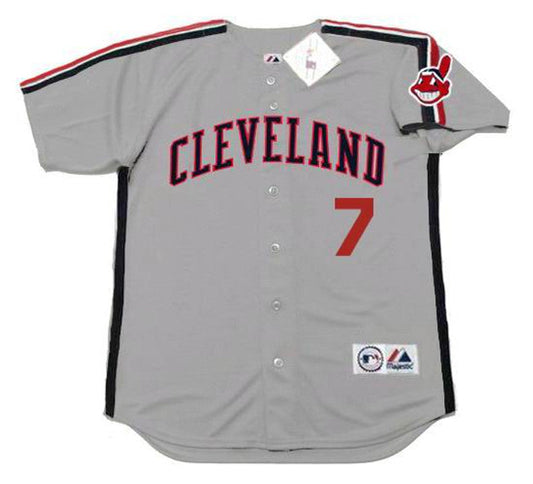 Cleveland Indians Kenny Lofton MLB jersey front view