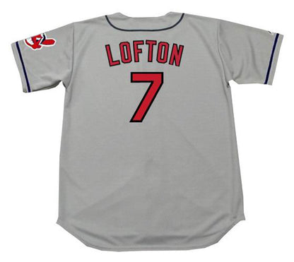 Cleveland Indians Kenny Lofton MLB jersey front view