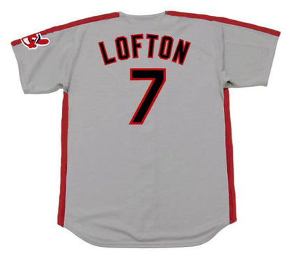 Cleveland Indians Kenny Lofton MLB jersey front view