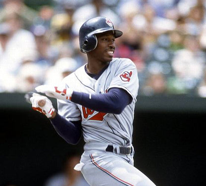 Cleveland Indians Kenny Lofton MLB jersey front view