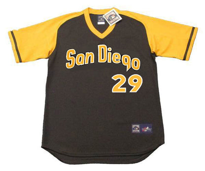 San Diego Padres Mickey Lolich MLB jersey front view