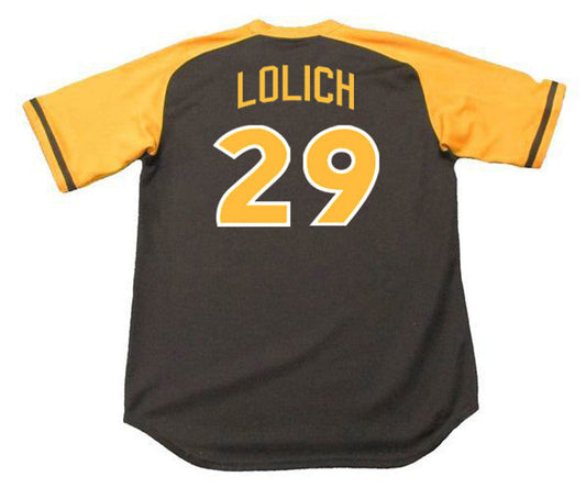 San Diego Padres Mickey Lolich MLB jersey front view