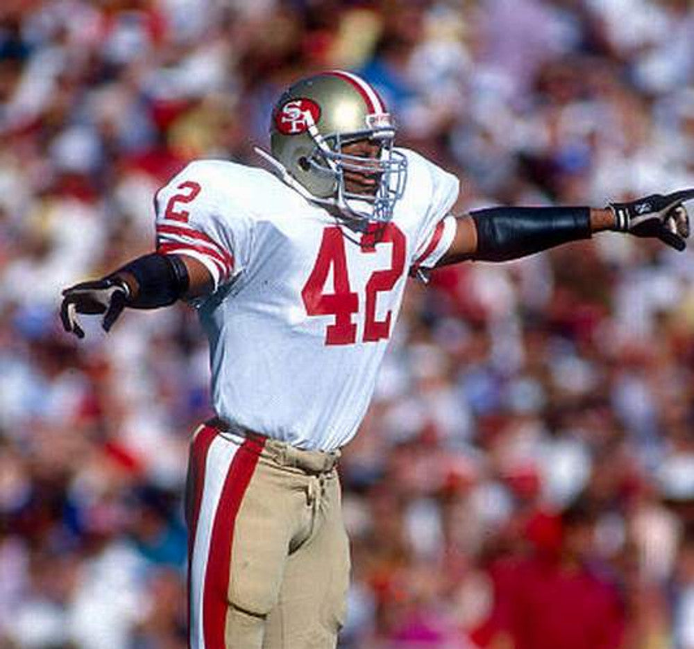San Francisco 49ers Ronnie Lott NFL jersey front view
