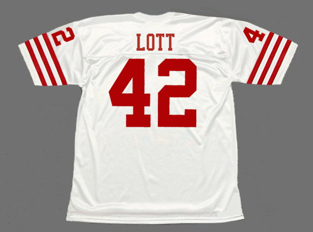 San Francisco 49ers Ronnie Lott NFL jersey front view