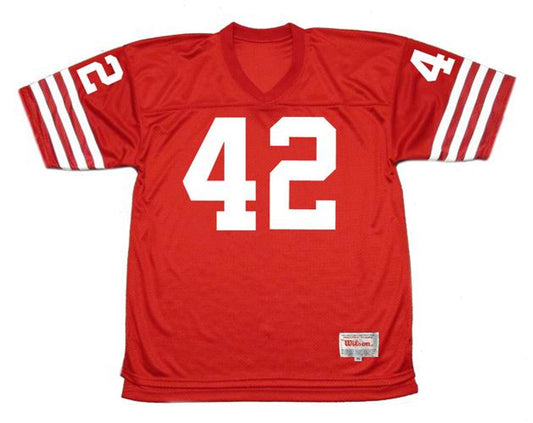 San Francisco 49ers Ronnie Lott NFL jersey front view