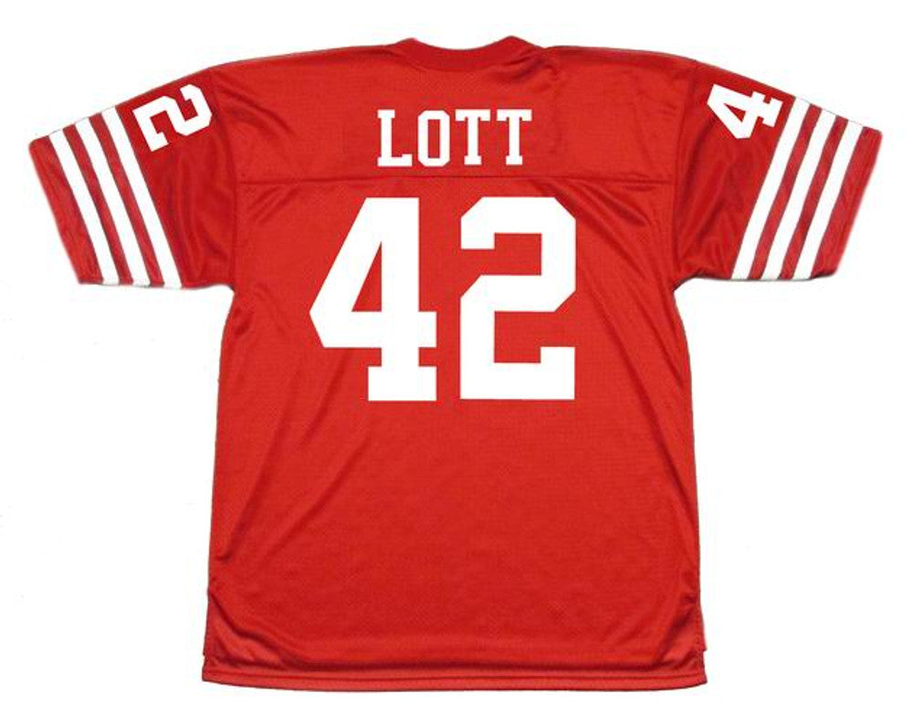 San Francisco 49ers Ronnie Lott NFL jersey front view