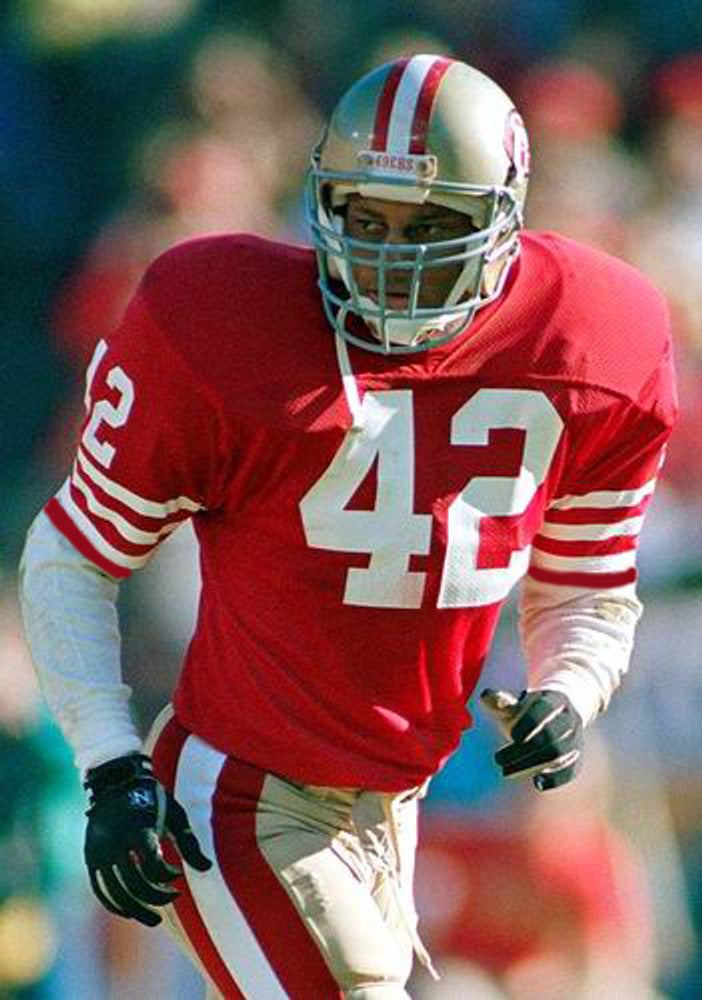 San Francisco 49ers Ronnie Lott NFL jersey front view