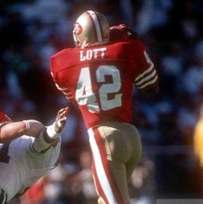 San Francisco 49ers Ronnie Lott NFL jersey front view