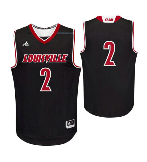 Louisville Cardinals 2 College Basketball Jersey Black | Stitched Jersey RTJS 3488