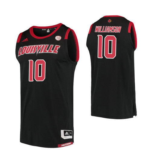 Louisville Cardinals Samuell Williamson College Basketball Jersey Black stitched retro jersey