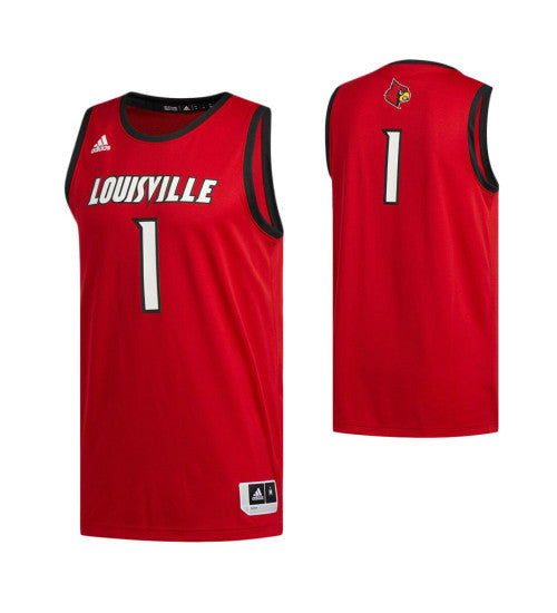 Louisville Cardinals 1 Basketball College Basketball Jersey Red stitched retro jersey