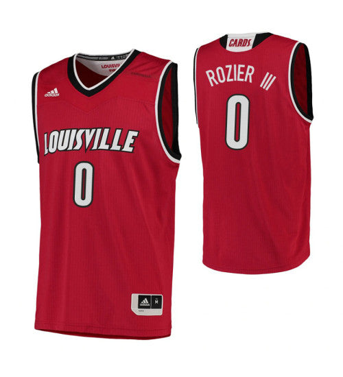 Louisville Cardinals 0 Terry Rozier Iii College Basketball Jersey Red stitched retro jersey