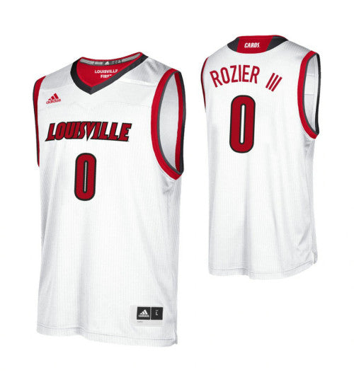 Louisville Cardinals 0 Terry Rozier Iii College Basketball Jersey White stitched retro jersey