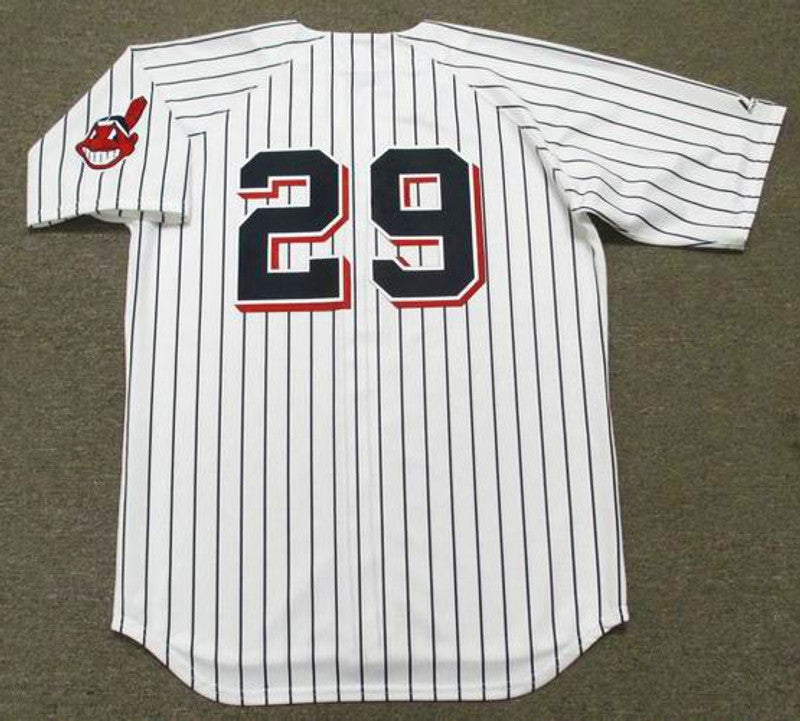 Cleveland Indians John Lowenstein Cooperstown MLB jersey front view