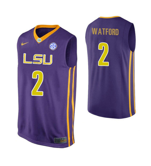 Lsu Tigers 2 Trendon Watford Purple College Basketball Jersey 8412 | Stitched Jersey RTJS 3336