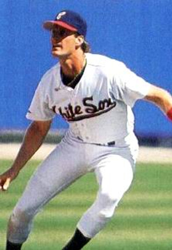 Chicago White Sox Steve Lyons Cooperstown MLB jersey front view