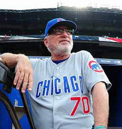 Chicago Cubs Joe Maddon MLB jersey front view
