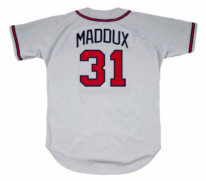 Atlanta Braves Greg Maddux MLB jersey front view