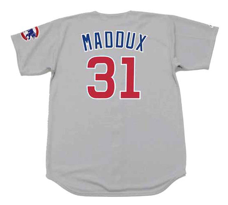 Chicago Cubs Greg Maddux MLB jersey front view