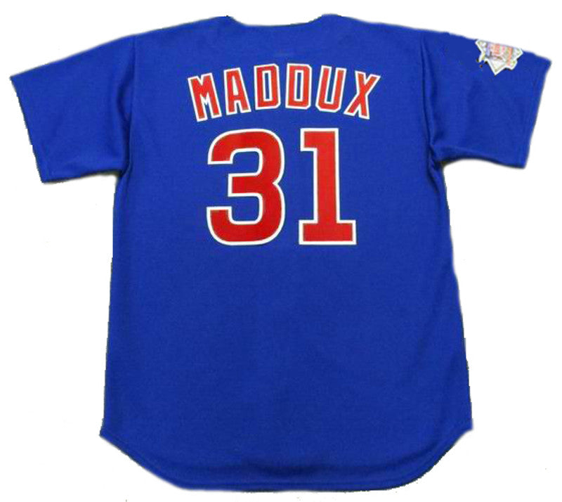 Chicago Cubs Greg Maddux MLB jersey front view