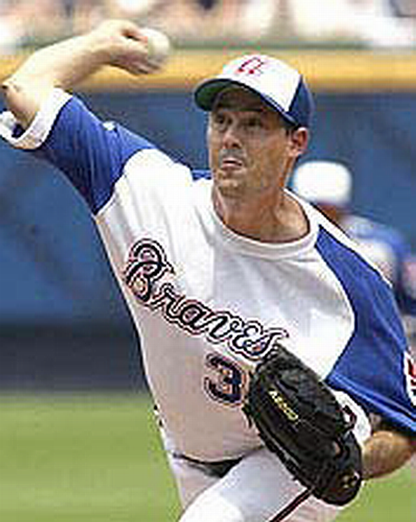 Atlanta Braves Greg Maddux 1970s MLB jersey front view