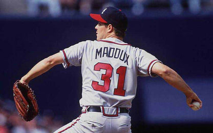 Atlanta Braves Greg Maddux MLB jersey front view