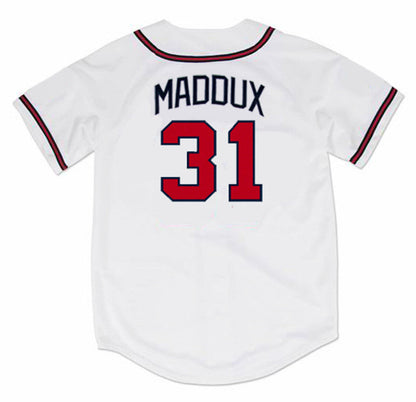 Atlanta Braves Greg Maddux MLB jersey front view