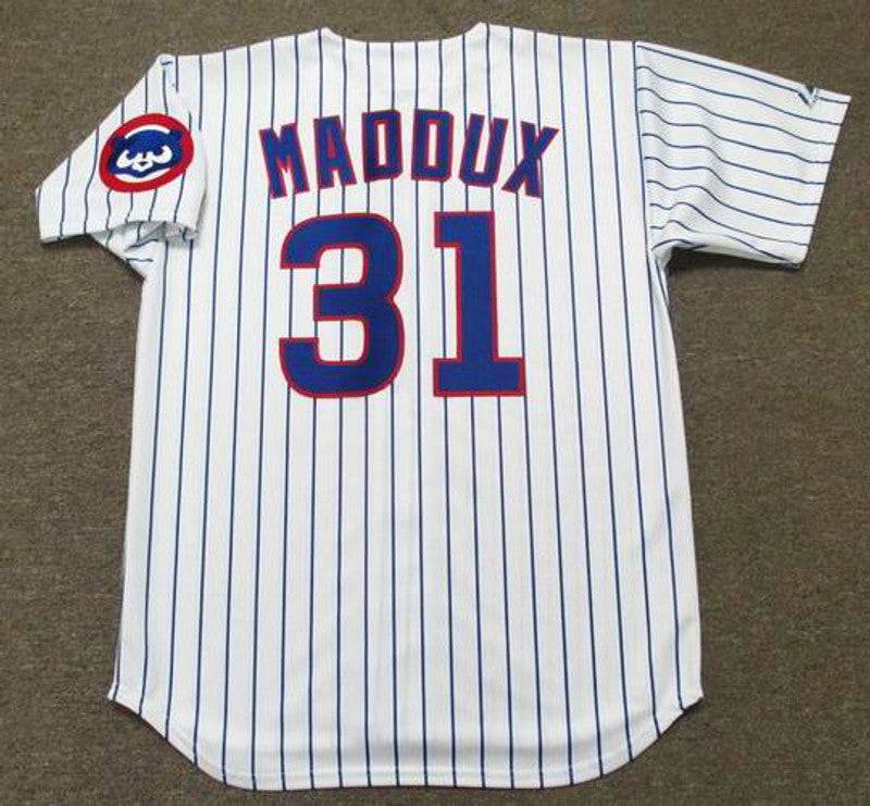 Chicago Cubs Greg Maddux MLB jersey front view
