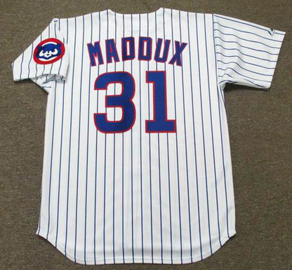 Chicago Cubs Greg Maddux MLB jersey front view
