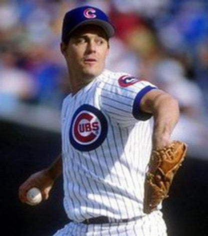 Chicago Cubs Greg Maddux Cooperstown MLB jersey front view