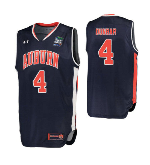 Auburn Tigers 4 Malik Dunbar Navy College Basketball Jersey | Stitched Jersey RTJS 5396
