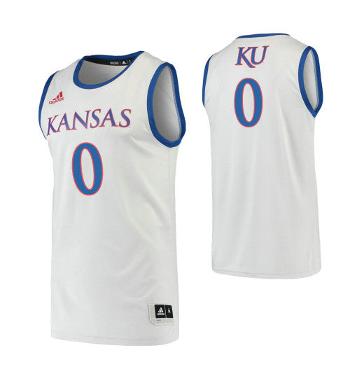 Kansas Jayhawks 0 Marcus Garrett College Basketball Jersey Gray stitched retro jersey