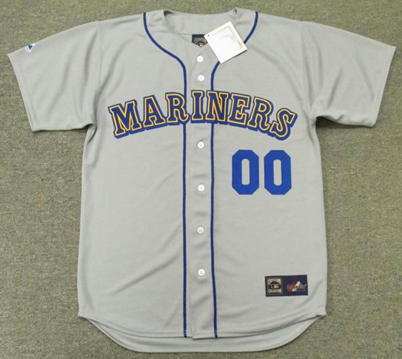 Seattle Mariners 1980s Cooperstown Name Number MLB jersey front view