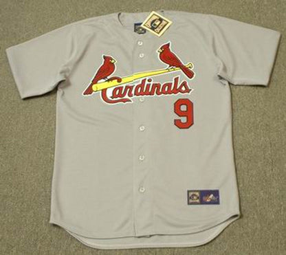 Roger Maris St Louis Cardinals 1967 Cooperstown Throwback Away Stitched Jersey jersey front view