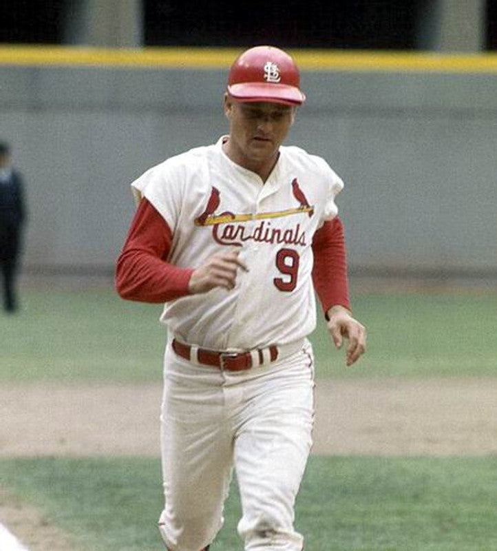 Roger Maris St Louis Cardinals 1967 Cooperstown Throwback Home Baseball Stitched Jersey jersey front view