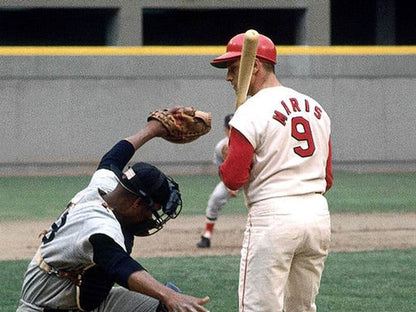 Roger Maris St Louis Cardinals 1967 Cooperstown Throwback Home Baseball Stitched Jersey jersey front view