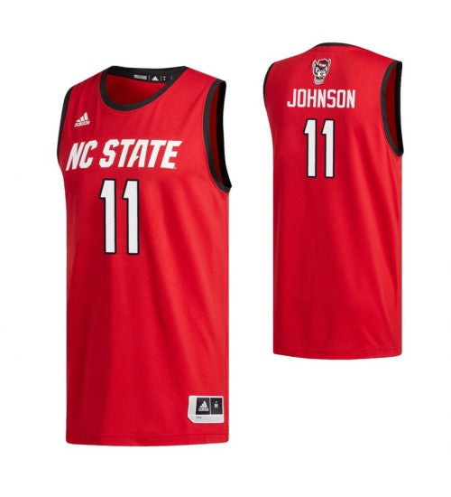 NC State Wolfpack #11 Markell Johnson Red College Basketball Jersey stitched college jersey