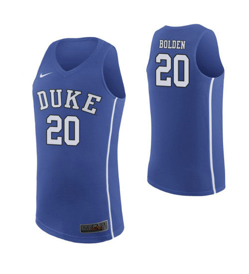 Duke Blue Devils 20 Marques Bolden College Basketball Jersey Royal | Stitched Jersey RTJS 4759