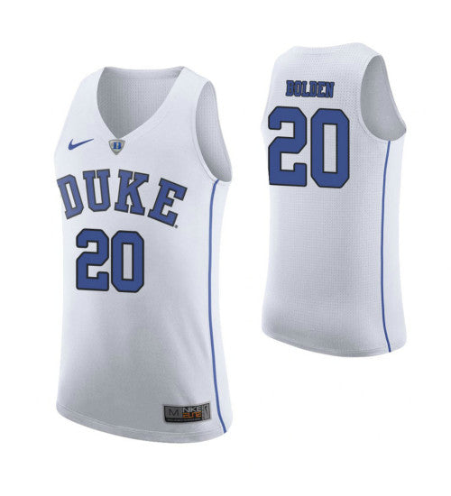 Duke Blue Devils 20 Marques Bolden College Basketball Jersey White | Stitched Jersey RTJS 4758
