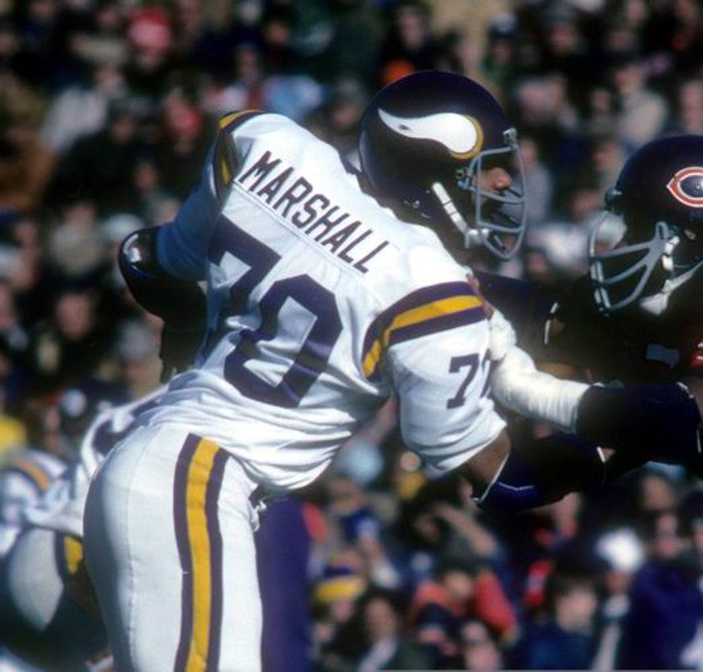 Minnesota Vikings Jim Marshall NFL jersey front view