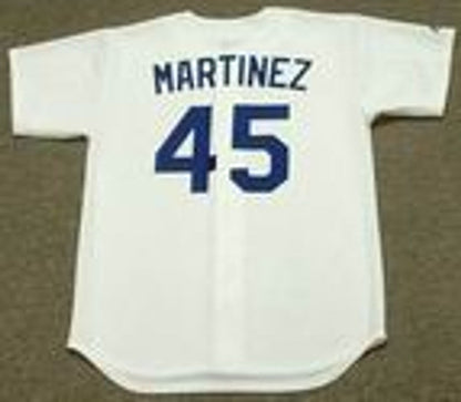 Los Angeles Dodgers Pedro Martinez Cooperstown MLB jersey front view