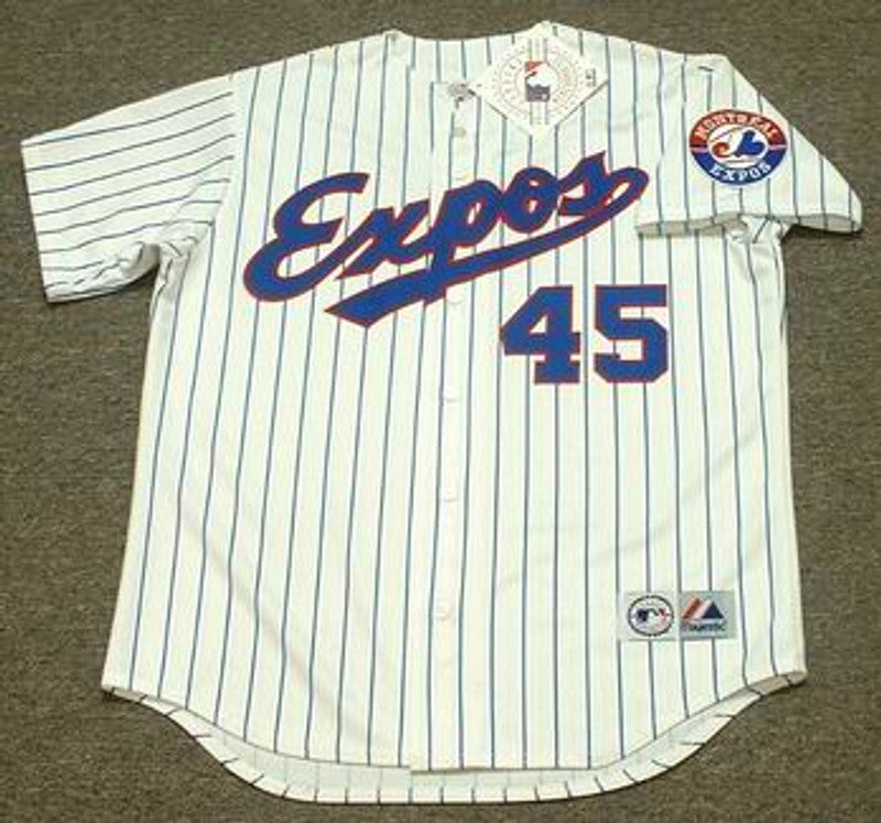 Montreal Expos Pedro Martinez MLB jersey front view